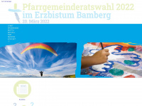 pfarrgemeinderatswahl-bamberg.de Webseite Vorschau
