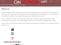 onscreen.net Webseite Vorschau