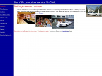 owl-limousine.de Webseite Vorschau