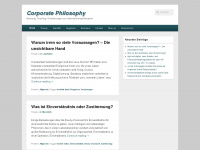 corporate-philosophy.de Webseite Vorschau
