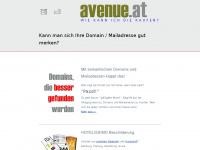 avenue.at Webseite Vorschau