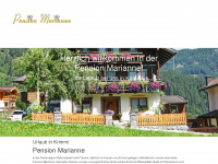 pension-marianne.at Webseite Vorschau