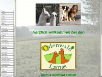 odenwald-lamas.de Webseite Vorschau
