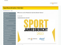 sport.ktn.gv.at Webseite Vorschau