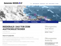 gemeinde-riederalp.ch Webseite Vorschau