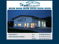 kfz-service-faiss.de Webseite Vorschau