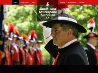 milizkapelle.de Webseite Vorschau