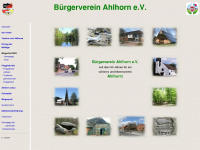 buergerverein-ahlhorn.de Webseite Vorschau