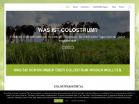 colostrum-portal.com Webseite Vorschau