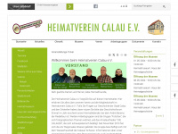 heimatverein-calau.de Webseite Vorschau