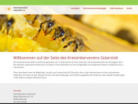 kreisimkerverein-gt.de Webseite Vorschau