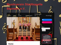 musikverein-baunach.de Webseite Vorschau