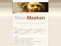 maue-masken.de Webseite Vorschau
