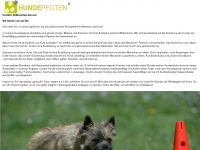 hundepfoten.ch Webseite Vorschau