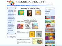 galeriadelsur.net Webseite Vorschau
