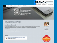franck-versicherungen.de Webseite Vorschau