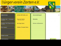 buergerverein-zarten.de Webseite Vorschau