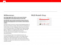 mgb-modell.ch Webseite Vorschau
