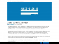 aleks-blog.de Webseite Vorschau