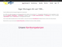 gigermontagen.ch Webseite Vorschau