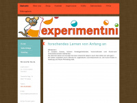 experimentini.de Webseite Vorschau
