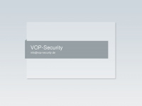 vop-security.de Webseite Vorschau