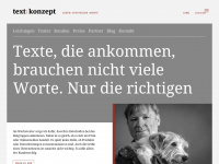 text-konzept.biz Webseite Vorschau