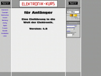 elektronik-kurs.de Webseite Vorschau