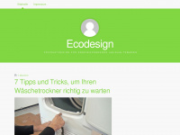 ecodesign-wp2.eu Webseite Vorschau