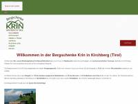 bergschenke-krin.at Webseite Vorschau