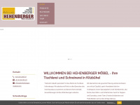 hehenberger-moebel.com Webseite Vorschau