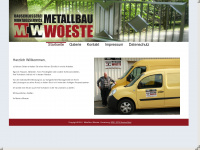 metallbau-woeste.de Webseite Vorschau