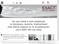 exactrecruitment.com Webseite Vorschau