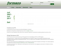formaco.ch Webseite Vorschau