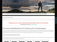 metallsonde.com Webseite Vorschau