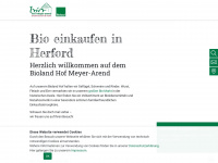 biohof-meyer-arend.de Webseite Vorschau