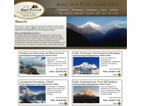 nepal-reisen.at Webseite Vorschau