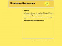 kinderkrippe-sonnenschein-mainz.de Webseite Vorschau