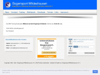 bogensport-wildeshausen.de Webseite Vorschau
