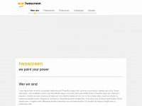 twoscreen.de Webseite Vorschau