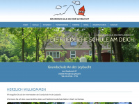 grundschule-leybucht.de Webseite Vorschau