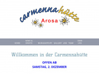 carmennahuette.ch Webseite Vorschau