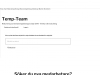 temp-team.se Webseite Vorschau