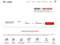 tisk-vizitek.cz Webseite Vorschau