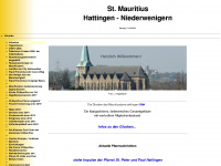 mauritiusdom-hattingen.de Webseite Vorschau
