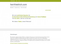 herrfriedrich.com Webseite Vorschau