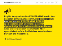 kooperative-berlin.de Webseite Vorschau