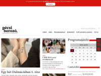 pecsiborozo.hu Webseite Vorschau