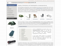 campingequipment.de Webseite Vorschau