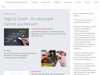 hi-q.ch Webseite Vorschau